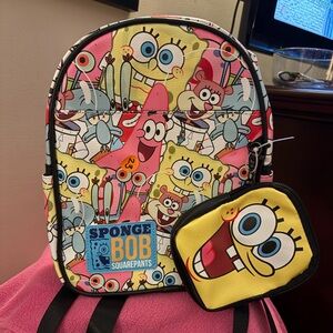 Nickelodeon Spongebob Squarepants Mini Backpack with Pouch